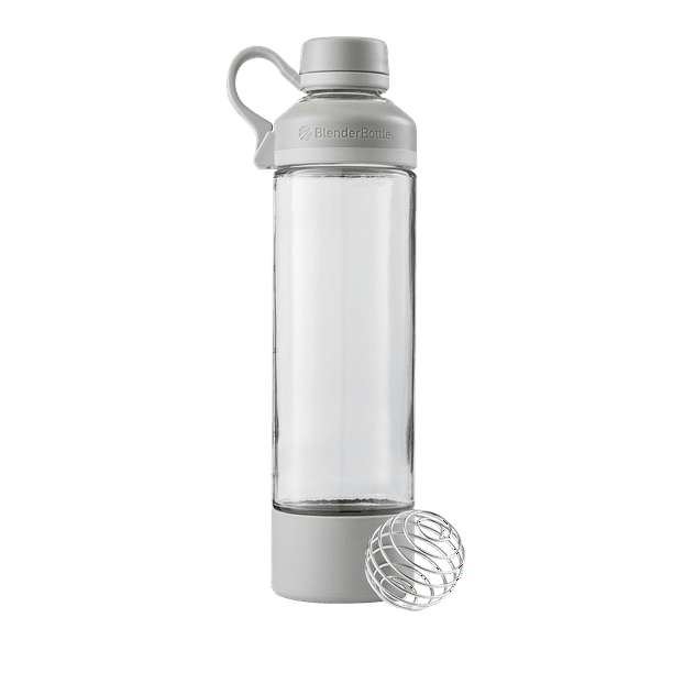 20-Ounce Pebble Grey BlenderBottle Mantra Glass Shaker Bottle